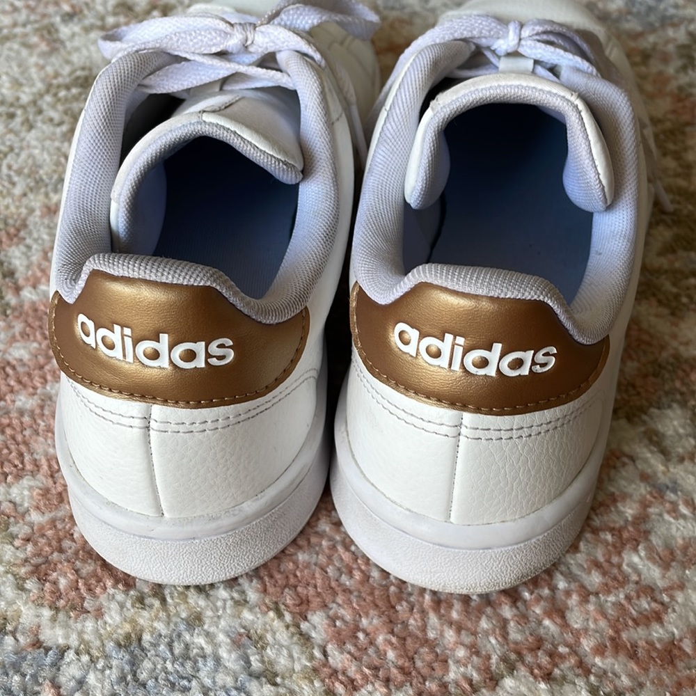 White adidas sneakers